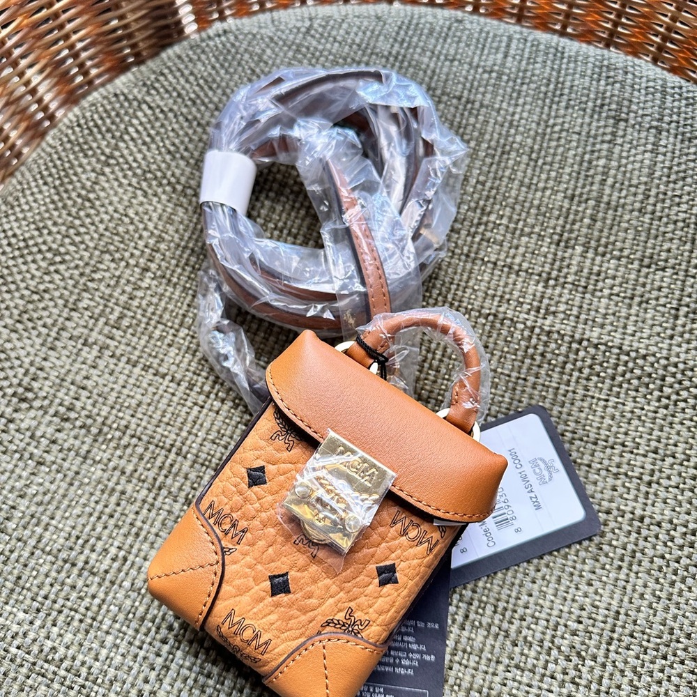 MCM Tan Mini Berlin Bag